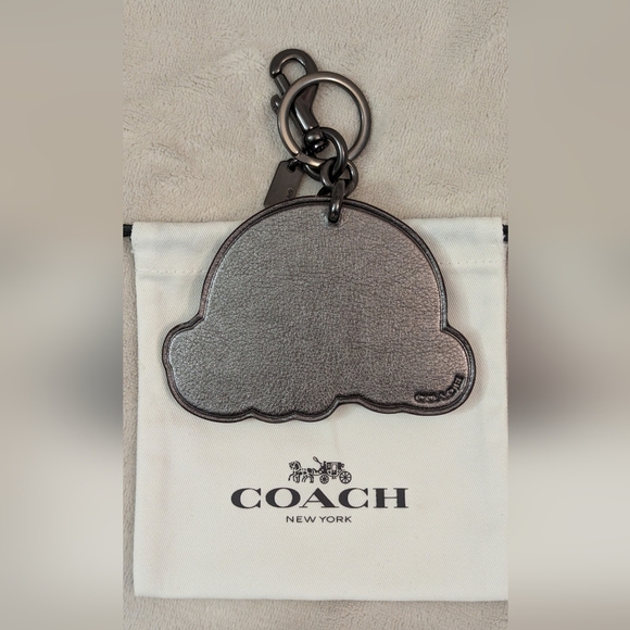 Coach Embellished Rainbow Leather Key Chain / Bag Charm NWOT - Picture 3 of 5